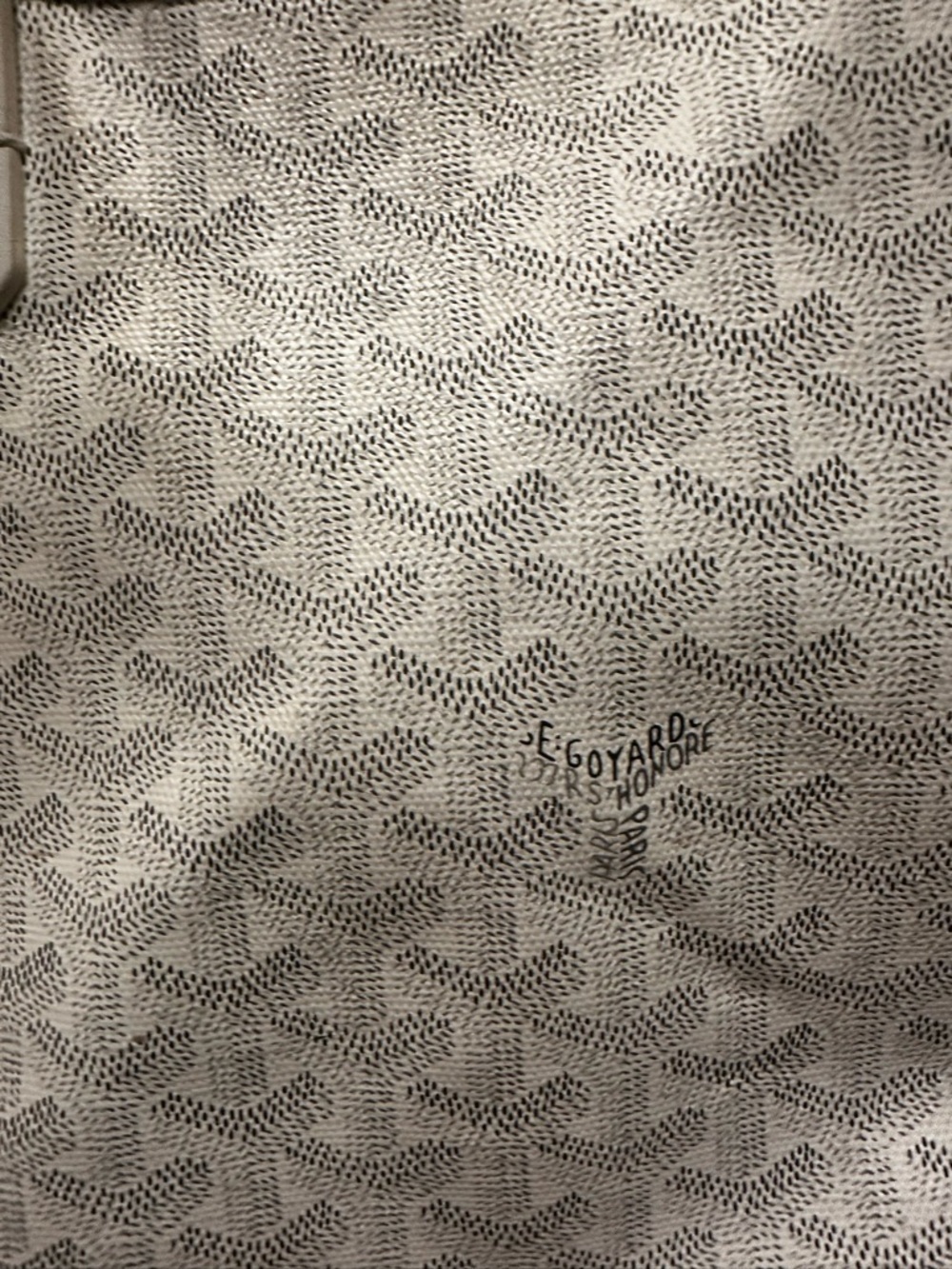 Goyard White Goyardine Coated Canvas St. Louis Tote - Picture 8 of 8
